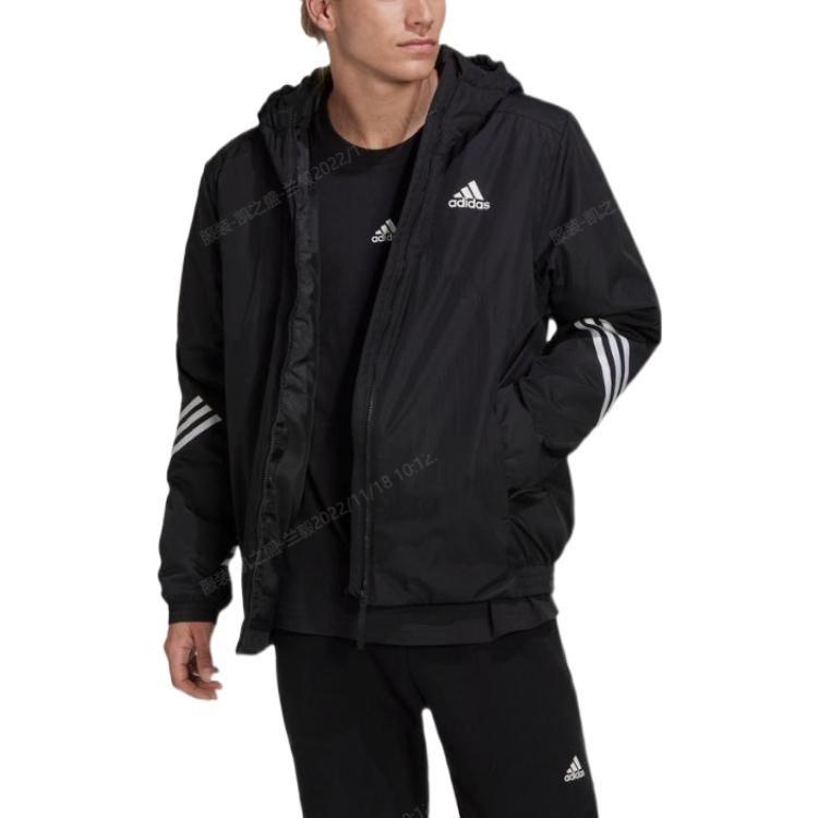 adidas Пуховики Мужские Черные С Капюшоном Умеренные Другие HG6010