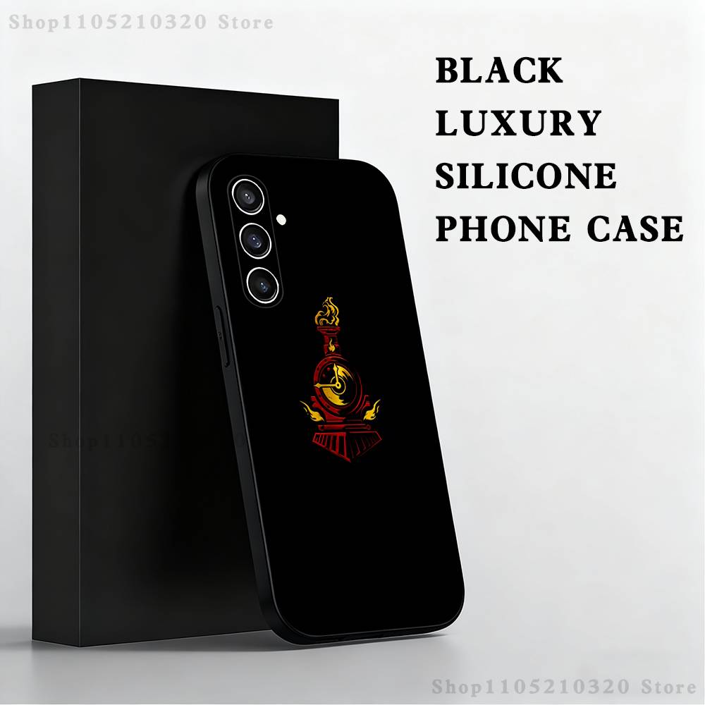Чехол для телефона L-Limbus Company Game для Samsung S 25,24,23,22,30,21,10,9,Ultra,Plus,Lite,FE,4,5 G Черный Мягкий Чехол