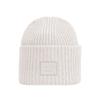 Шапка Acne Studios с нашивкой-логотипом Face Светло-серая Aab