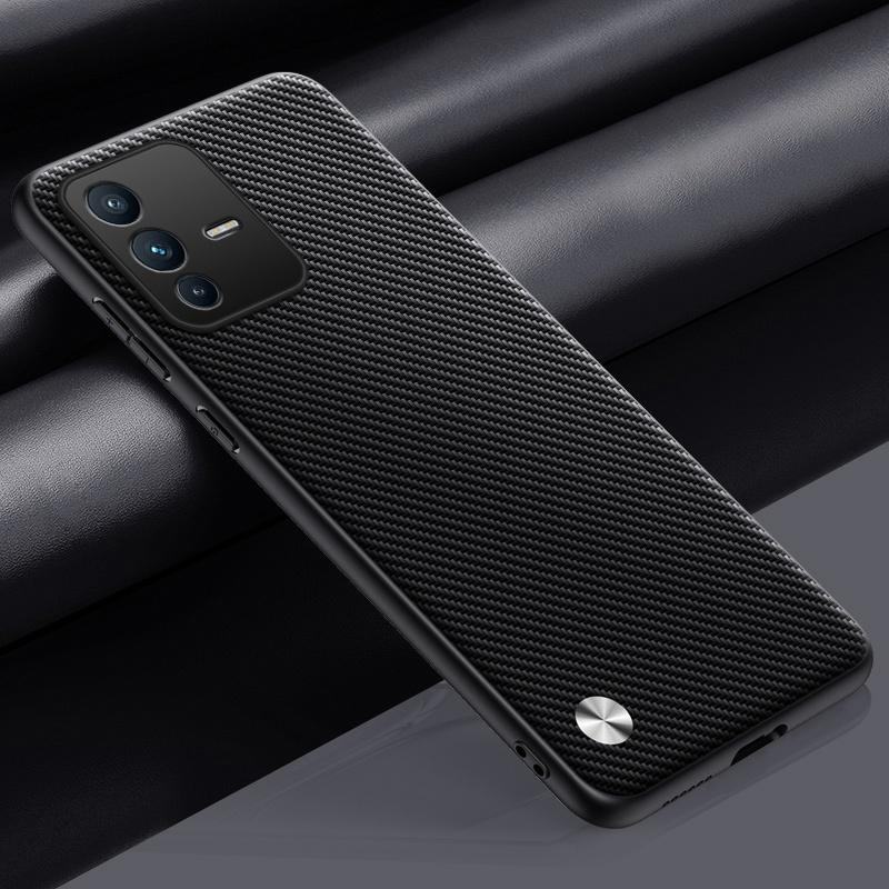 Роскошный чехол из искусственной кожи для Vivo V23 Pro V23E, задняя крышка, матовый силиконовый защитный чехол для телефона Vivo S12 Pro V23 E 5G Coque