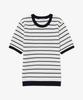 Женский джемпер LACOSTE с вырезом-лодочкой, коротким рукавом и отделкой «гребешок» Af900E-56G Hde