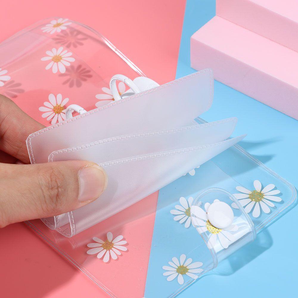 Mini Daisy Flower Diary Book 3-hole Rings Binder Loose-leaf Refill Notebook Cover Inner Pages