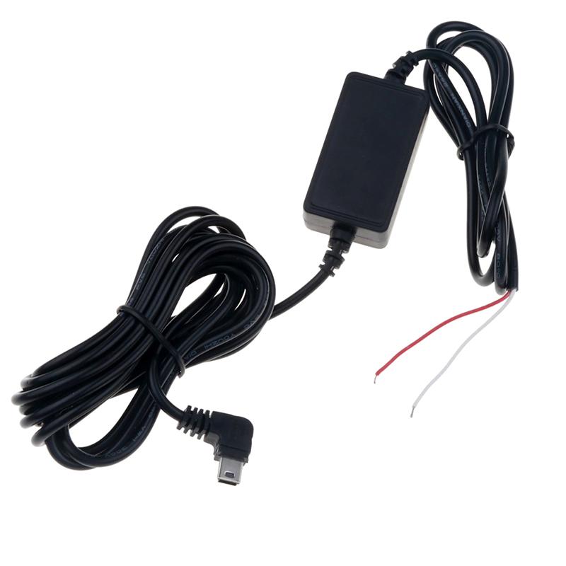 Мини / Микро USB Порт Провод Кабель Автомобильное Зарядное Устройство Комплект Понижающий Кабель 12В в 5В Для Камеры Регистратора DVR Эксклюзивный Блок Питания