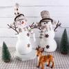 Reusable Christmas Snowman Decoration Handmade Snowman Doll Desktop Ornaments  Living Room