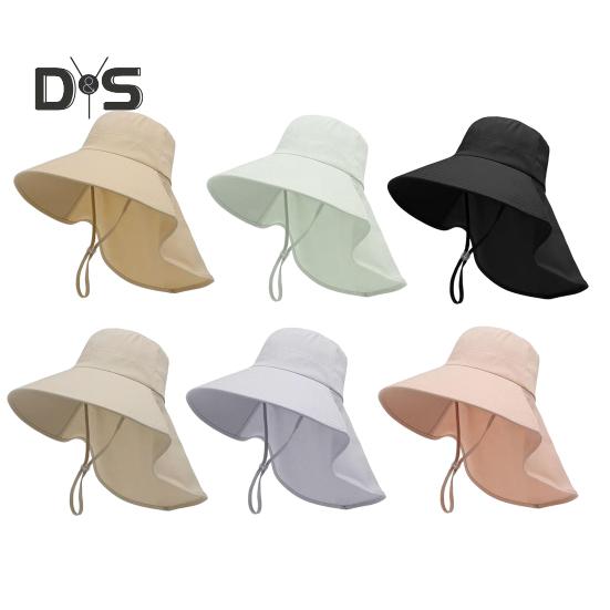 Sun Hat for Men Women Wide Brim UV Protection Bucket Hats with Neck Flap Summer Fishing Hat for Hiking Travel And Outdoors