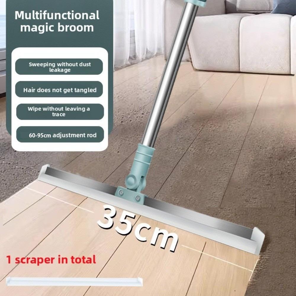 Силиконовый скребок для пола Выдвижной скребок для пола Веник для чистки водяных пятен Волосы Незаменимый