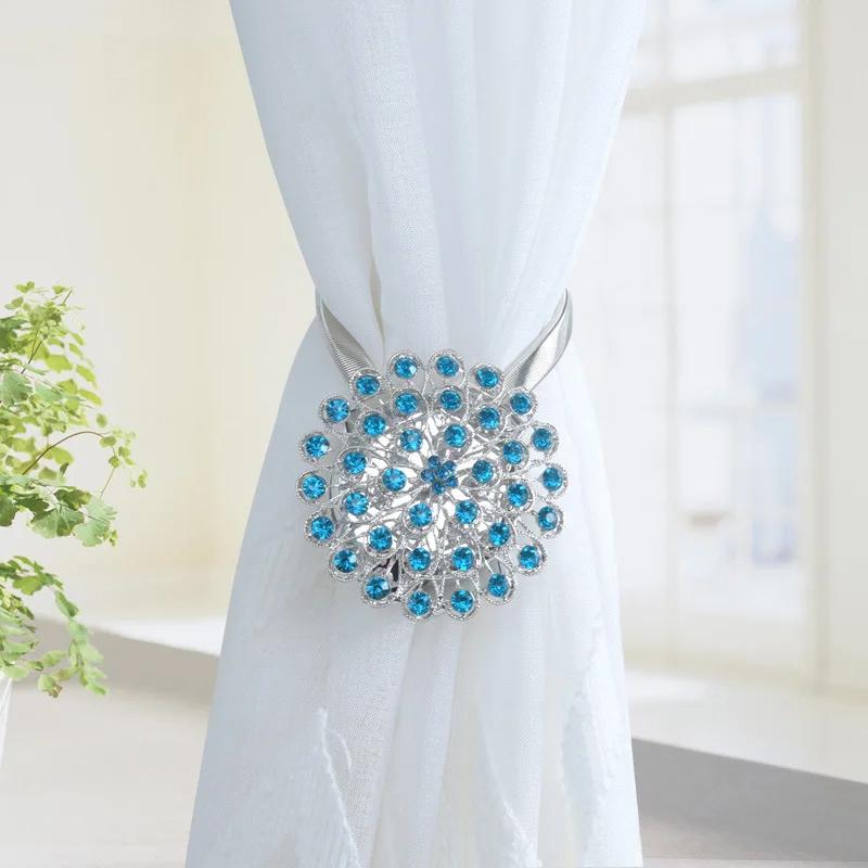 1pcs Simple Flower Curtain Strap Flower Curtain Clip Strap Curtain Buckle Window Decorative Strap Accessories Useful Tool