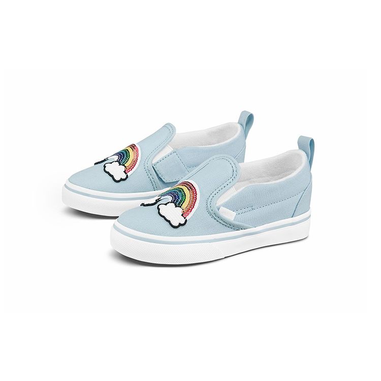 Vans Повседневная Удобная Прочная Дышащая Обувь для Ходьбы с Низким Верхом Детская Обувь Синяя VN0A348834C