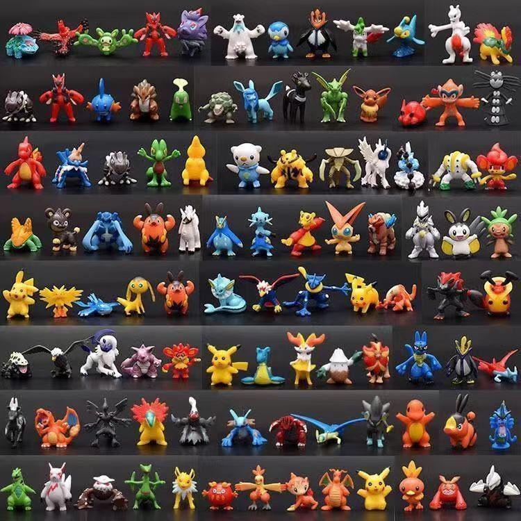 144 Pokémon Figures & Ornaments: Pikachu Dolls & Pocket Monster Toys Gifts