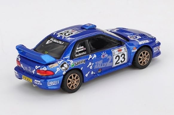 Sunrich MINI GT Масштаб Subaru Impreza WRC99 Ралли Акрополис 2000 Готовая модель 1/64 №23 (Левый руль) MGT01078-L