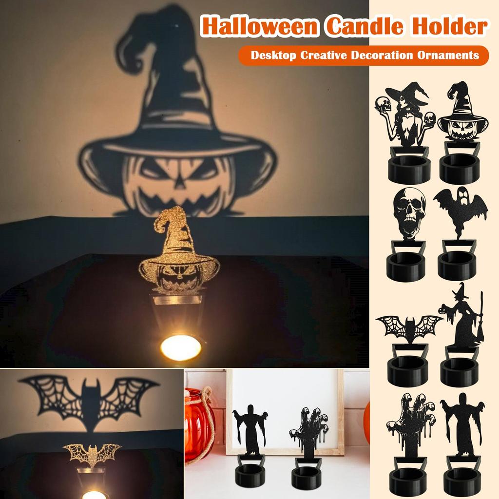 Halloween Candle Holder Desktop Creative Decoration Ornaments