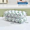 Dual-Layer Beverage Can Storage Rack for Refrigerator - Food-Grade, Automatic Filling
