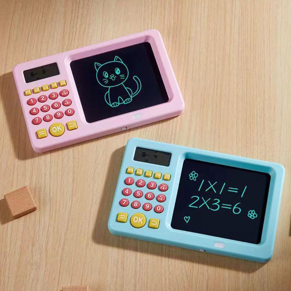 2 in 1 Calculator Handwriting Board LCD Screen Children's Drawing Board  Girls/Boys