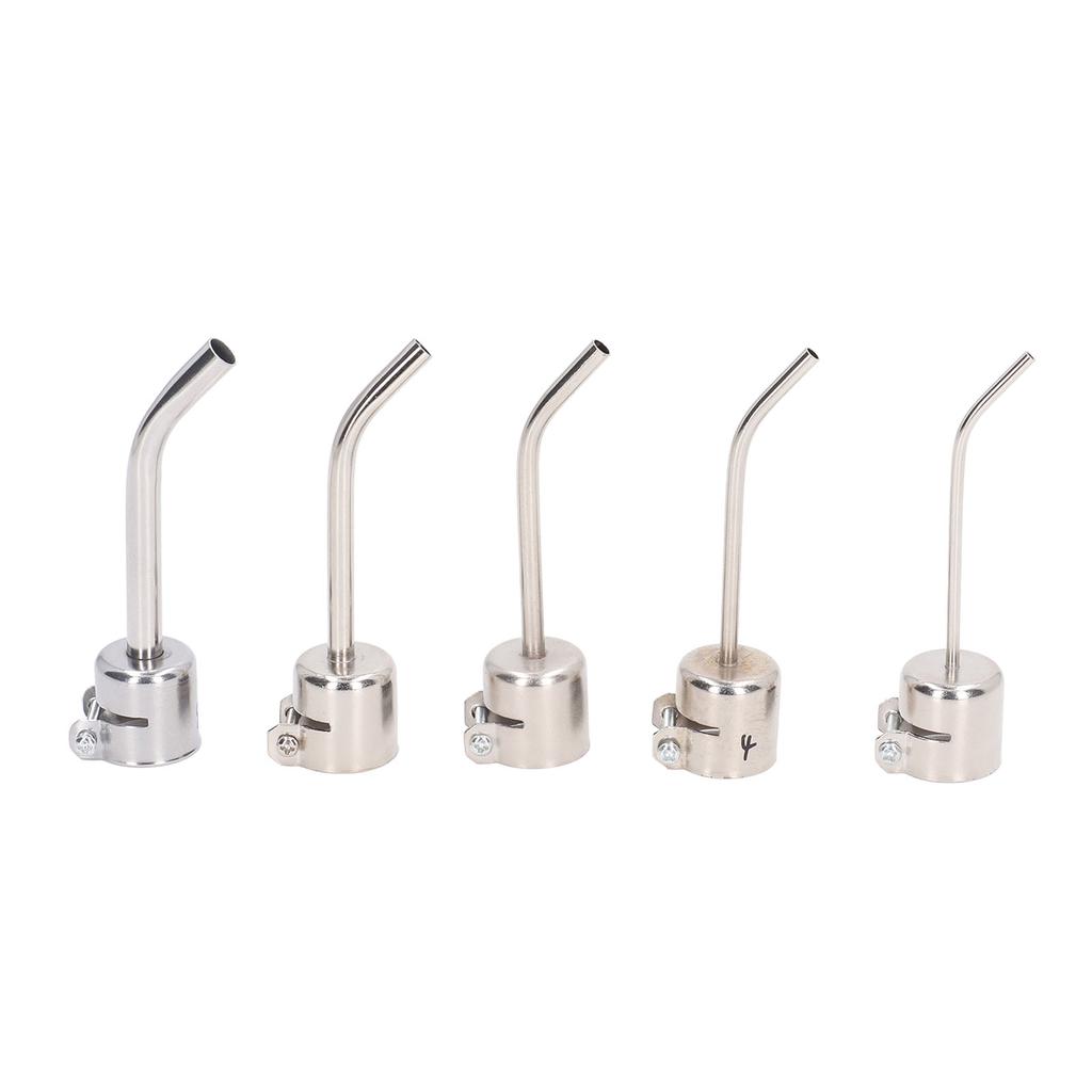 5 шт. Насадка для термофена Алюминиевый сплав Изогнутая насадка для горячего воздуха Наконечник Аксессуар для паяльной станции для 850