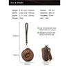 CONTACTS FAMILY Портативный дорожный одинарный футляр для часов из натуральной кожи на молнии Органайзер-коробка для хранения часов Кошелек для монет Коробка для умных часов