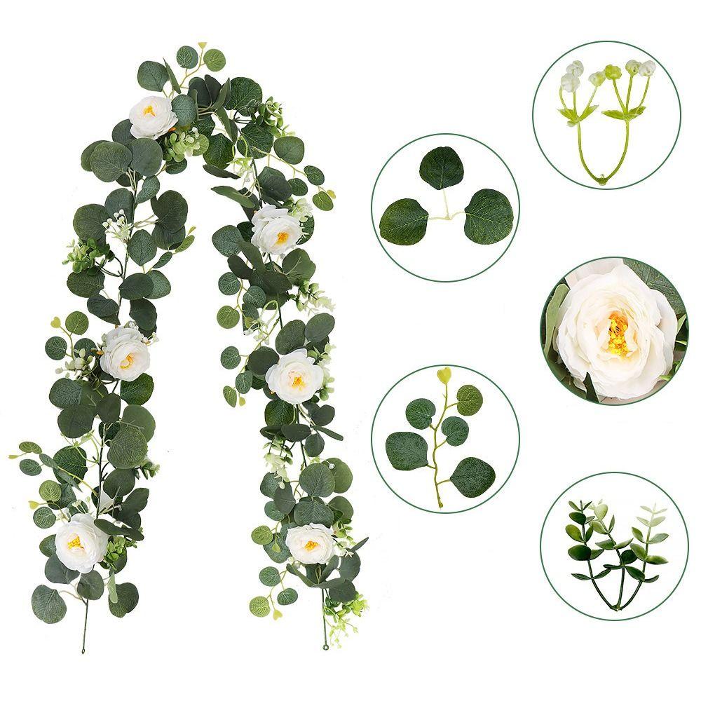 180cm Artificial Vines Lifelike Garland Hanging Plants Greenery Artificial Flowers  Home