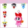 Adorable Flying Little Powerpuff Girls Plush Doll With Cute Raincoat Design 13cm