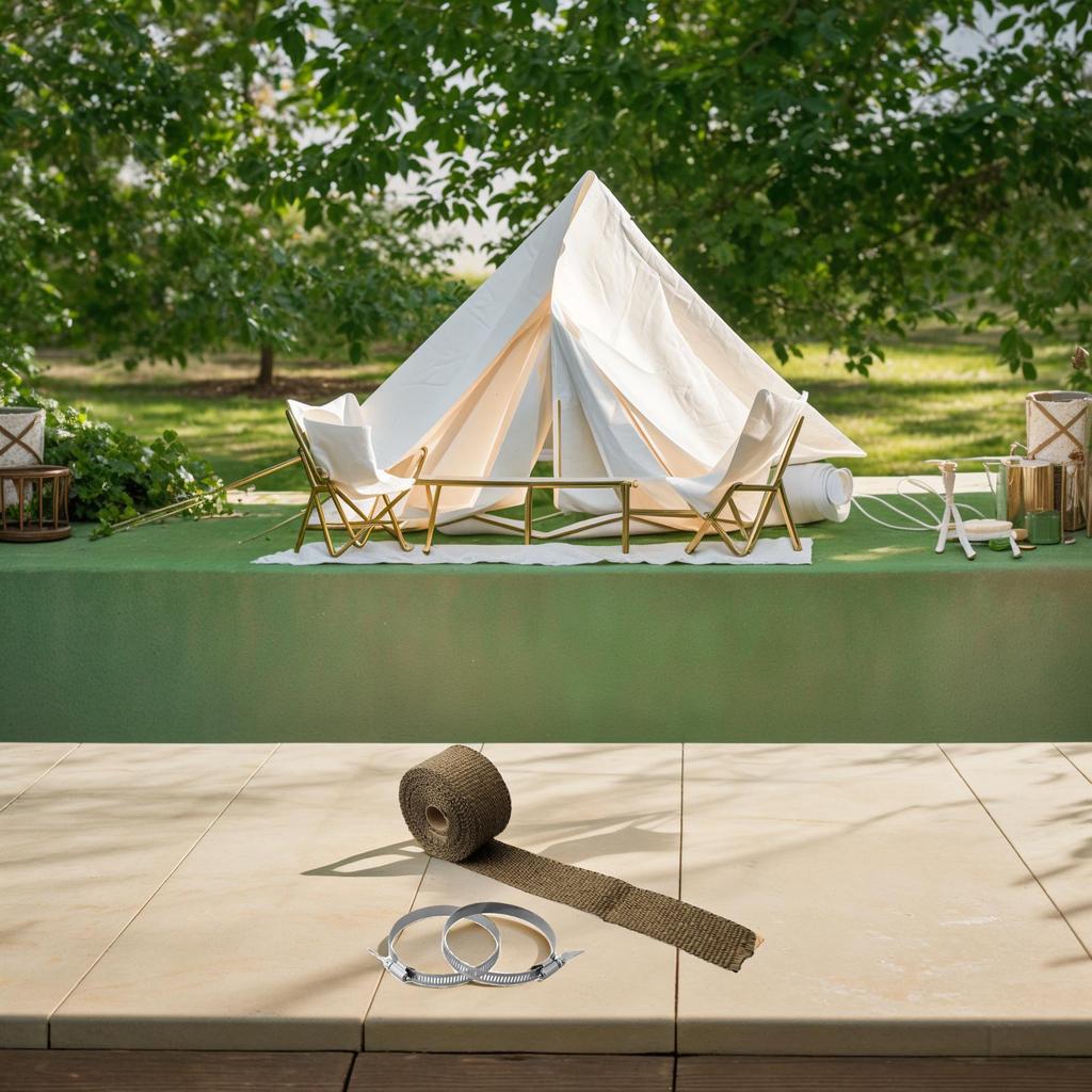 Wrap Fireproof Ribbon Stove Accessories Fireplaces Outdoor Tent Power Lines Replacement Stove Tubes High Quality