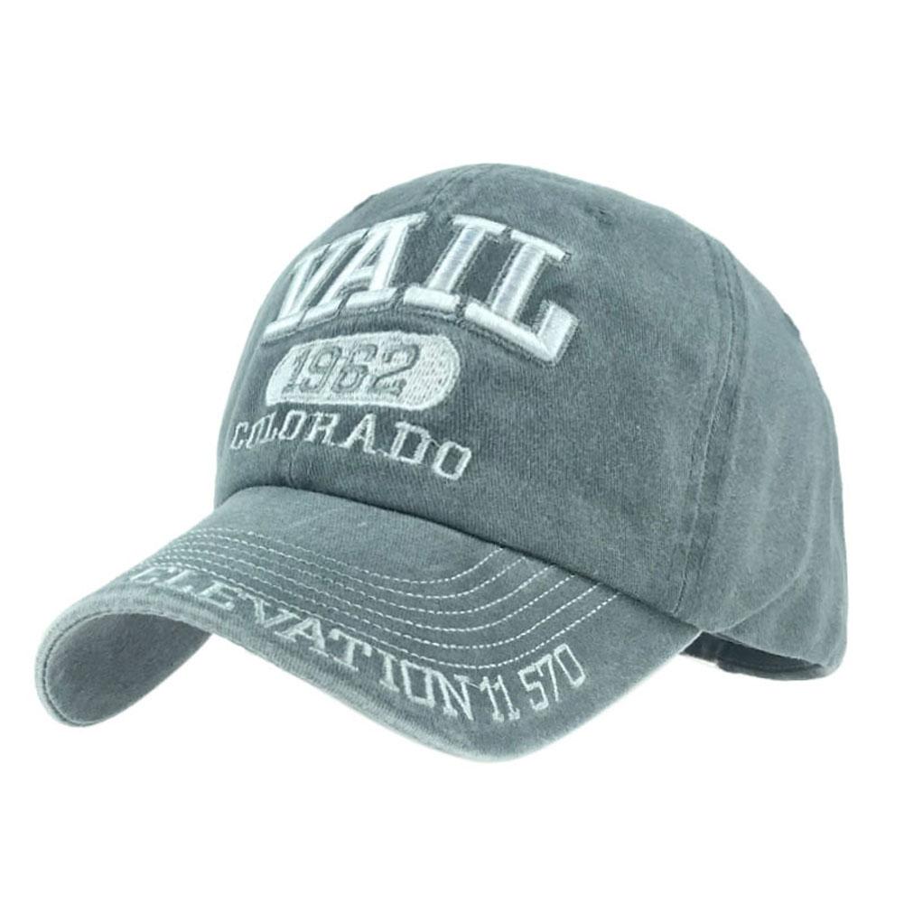 Unisex Fashion Casual Baseball Cap Casquette Embroidery VAIL 1962 Hat Outdoor Sunhat