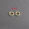 1 Pair Green Little Huggies Stainless Steel Hoop Earrings Girl Tiny Rings Cartilage Small Helix Piercing Tragus Circle Hoops