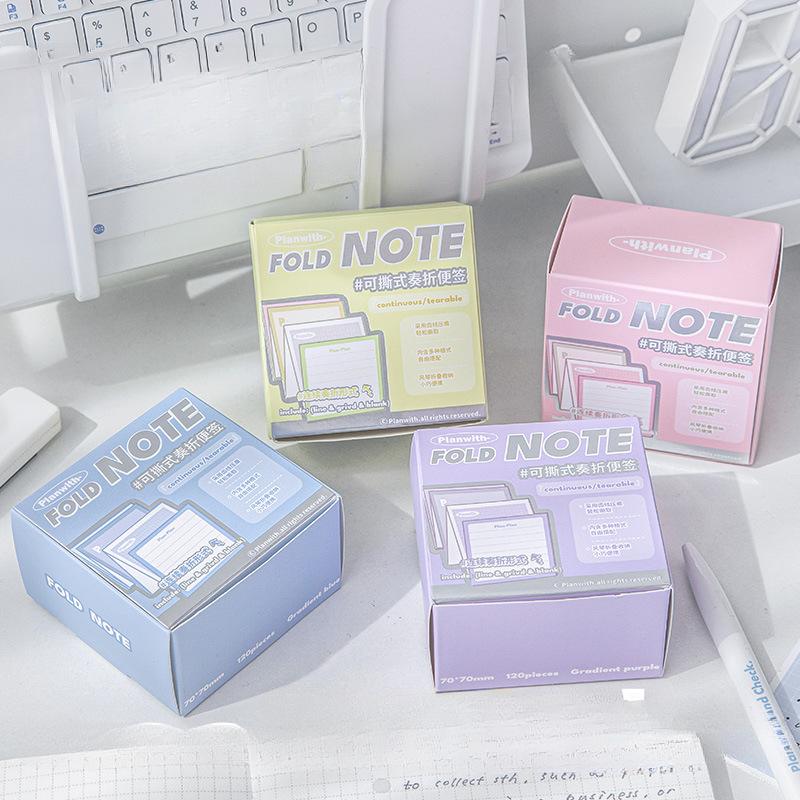 120 листов Простота Блокнот для записей в журнале Креативный блокнот ярких цветов, отрываемый липкий блокнот для заметок, пустой блокнот с горизонтальной линией, студенческие принадлежности