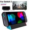 ТВ Док-станция для Nintendo Switch 2 Зарядная Док-станция База с 4K HDMI-совместимым выходом/Портом Type C/USB-портом для NS2