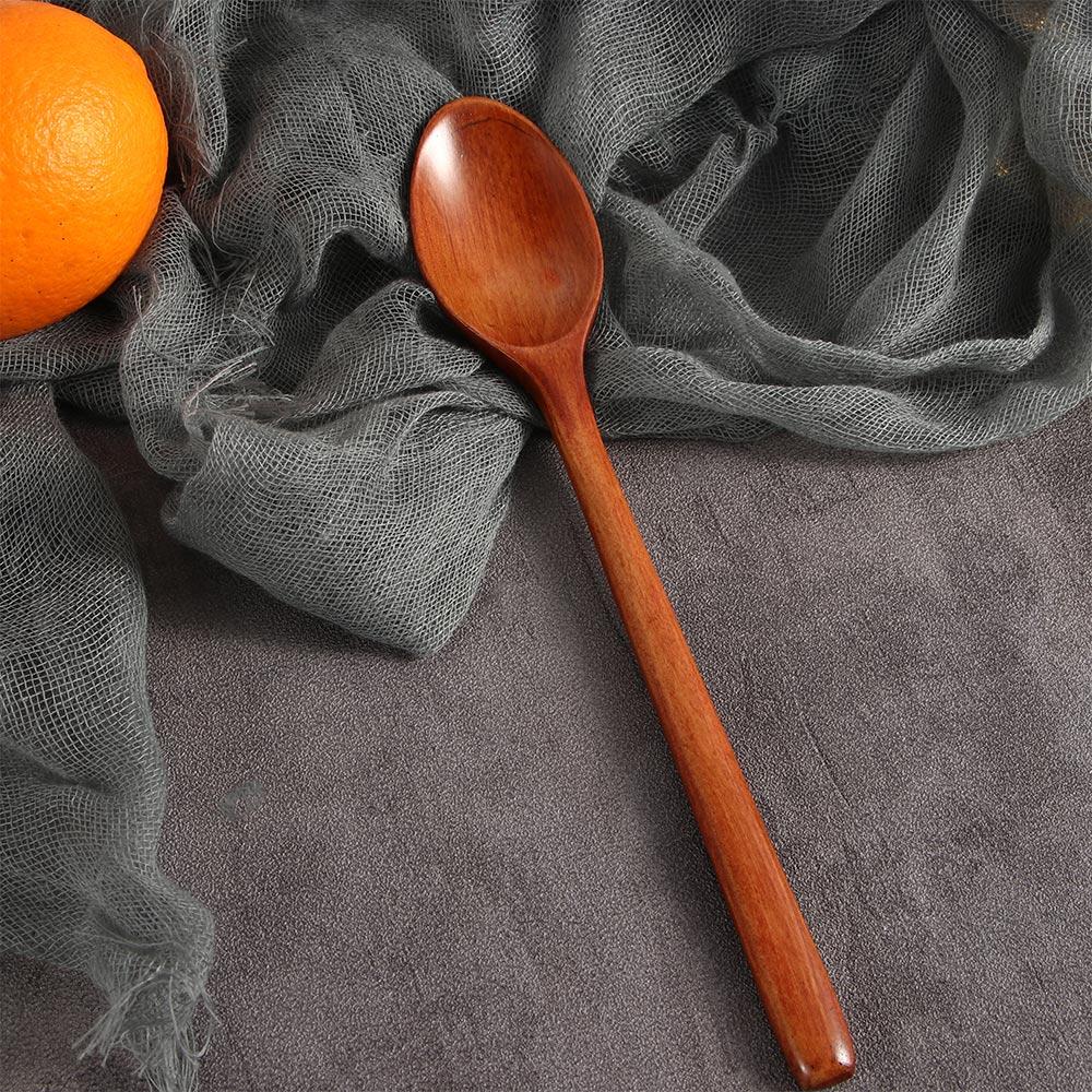 Wooden Mixing Ellipse Flatware Tableware Soup Spoons Cooking Supplies Wooden Spoons Kitchen Utensil