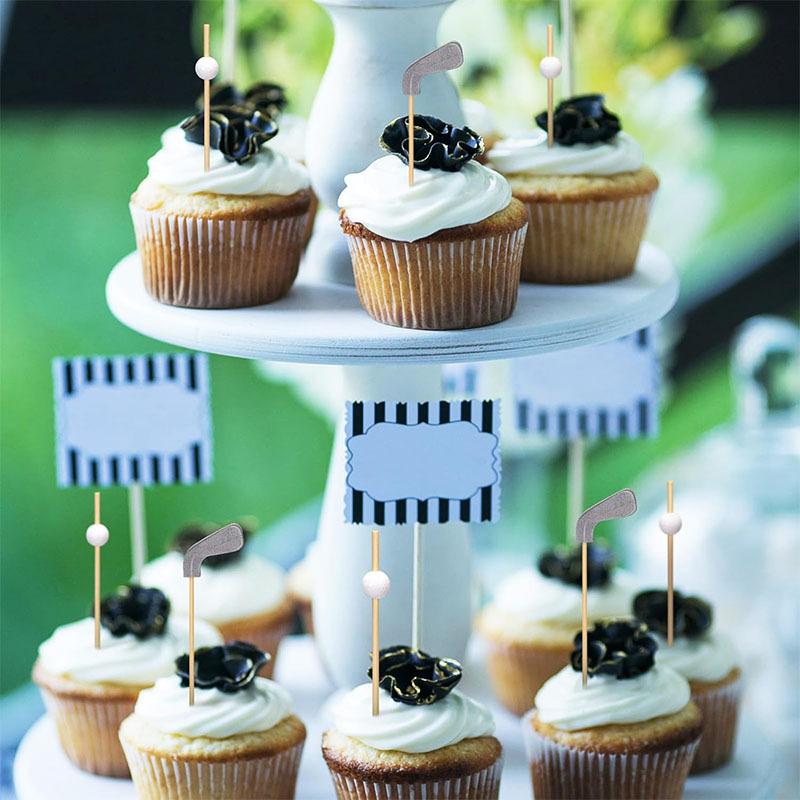 Набор из 200 бамбуковых палочек для коктейлей в форме клюшек для гольфа длиной 4,7 дюйма — идеально подходит для украшения фруктов, напитков на тему гольфа, блендеров, закусок и других блюд