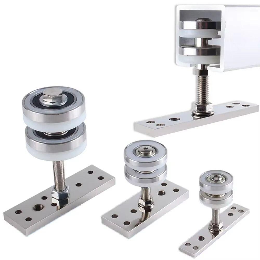 Бесшумный складной дверной ролик, усиленное подвесное колесо, ролик для раздвижной двери, бытовая фурнитура