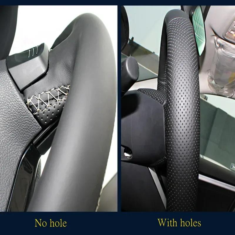 Для Honda City Jazz 2014 2015 HRV HR-V 2016 Vezel Искусственная кожа Чехол на руль автомобиля Противоскользящие Автоаксессуары