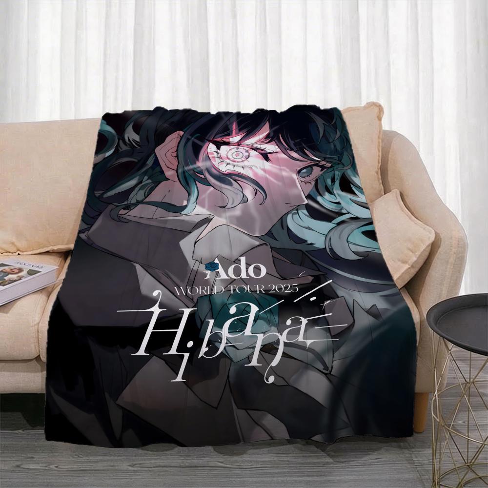 Singer A-Ado Throw Lightweight 240g Flannel Blanket Soft Skin-friendly for Summer Cooling
