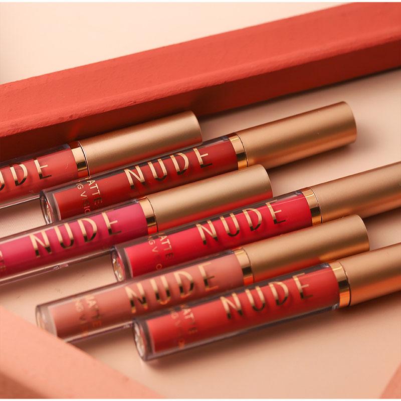 Блеск для губ Lip Liner 2 Sets Antistick Cup Водостойкий матовый блеск для губ Может вращаться Lip Liner Lip Makeup