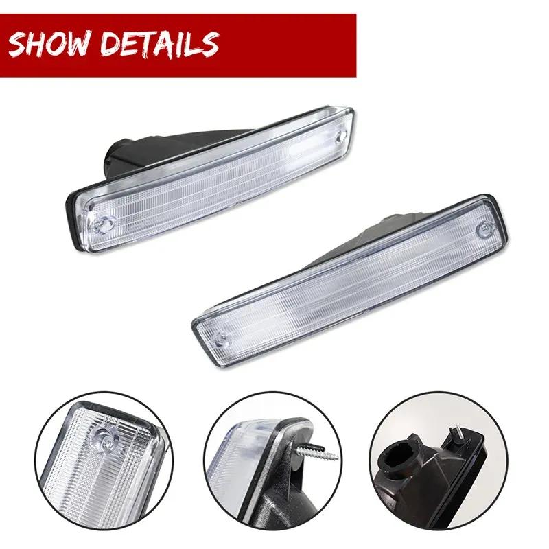 Front Bumper Turn Signal Light, DRL/Driving Light Housings Kit For 1990 1991 Honda CR-X CRX, No Bulb / Socket, Car Accessories