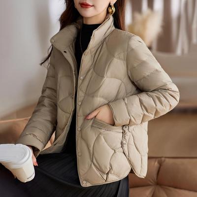 Пуховик женский короткий зимний женский пуховик модная куртка плюс воротник стойка