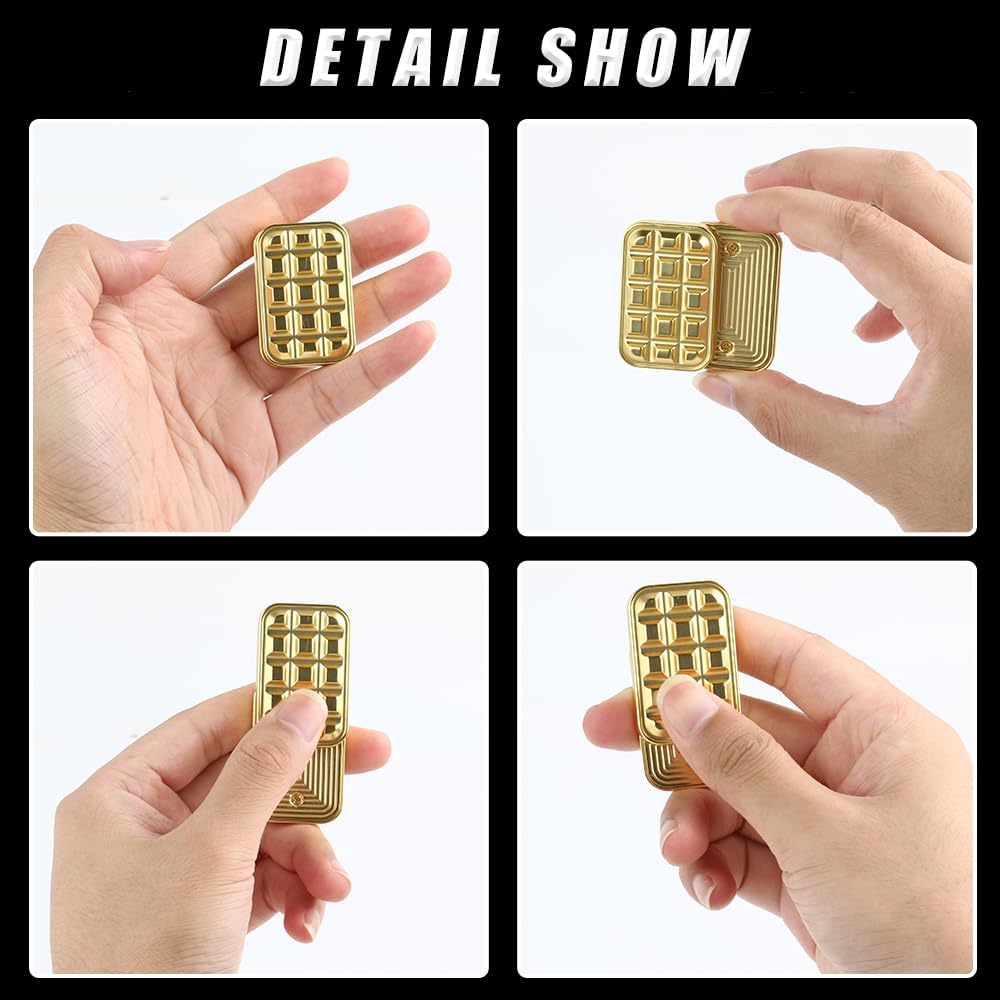 Металлический кирпичный слайдер, магнитная металлическая игрушка-фиджет, игрушки-фиджет для повседневного использования, игрушки для снятия стресса и тревожности при СДВГ, тактильные слайдеры, идеальные подарки