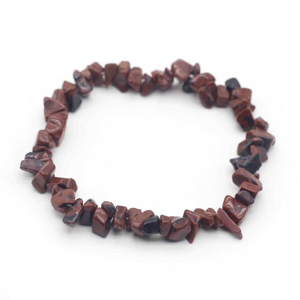 1 шт., браслет из натурального камня, нерегулярный кристалл, аметист, агат, флюорит, синяя бирюза, опал, браслеты для женщин и мужчин, ювелирные изделия 19 см