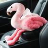 Pink Flamingo Plush Tissue Box Holder Car Usage Stuffed Cartoon Animal Plushie Decoration Gift