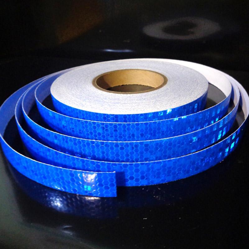 2.5cm*50m Red White Fluorescent Yellow Reflective Tapes High Visibility Waterproof Reflectors Stickers Strips For Motorcycle Car