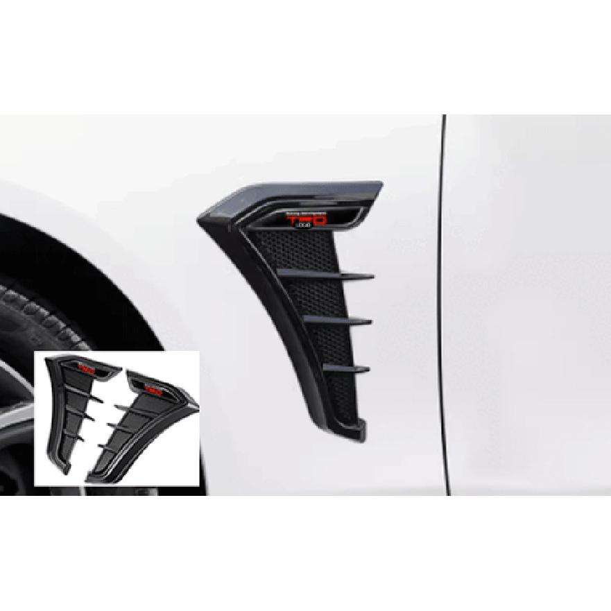 For Suitable all Vehicles Bright Black Fender Side Air Outlet Cover Trim 2X TRD