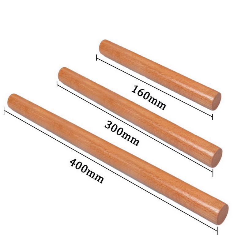 Деревянная скалка для выпечки теста для пиццы, кухонная утварь