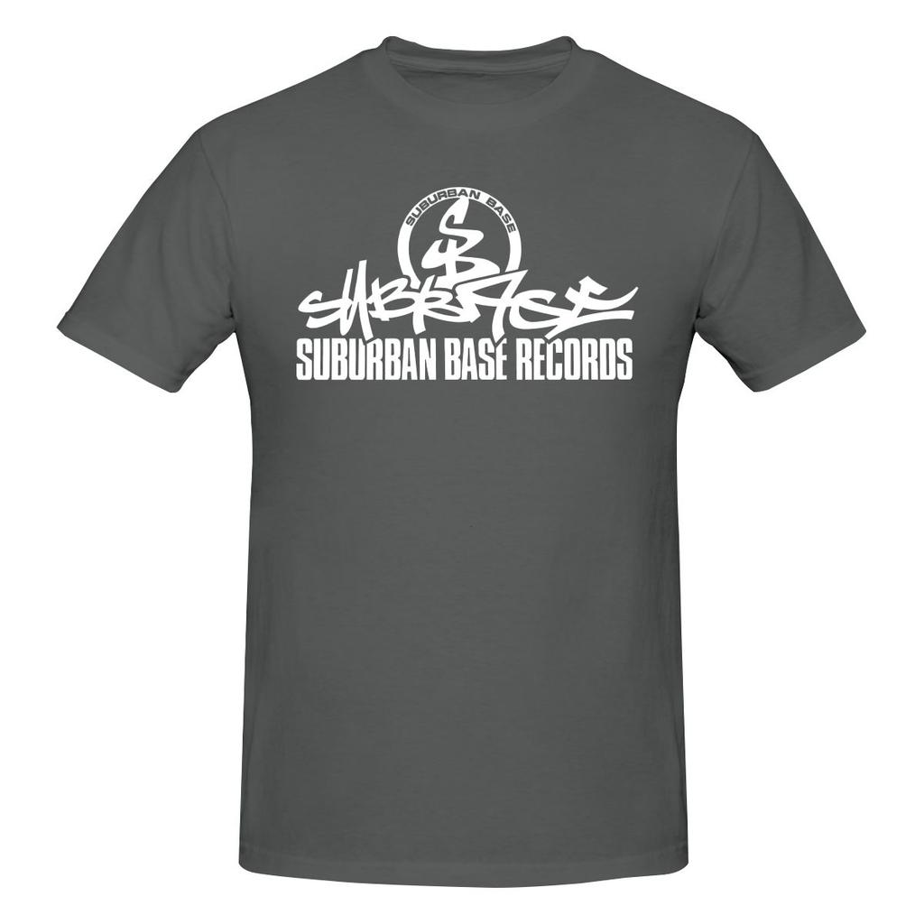 Suburban Base Record Jungle Hardcore Standard Shoulder Tshirt Light Sports Seamless Splicing Shirt