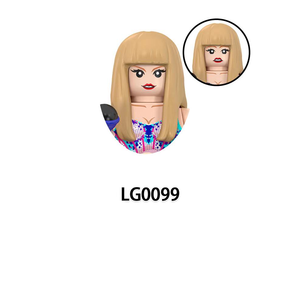 LG1015 Конструктор для девочек Знаменитые сборные кубики Принцесса Мини-куклы Фигурки Экшн Детские Милые Каваий Игрушки для Рождественских подарков