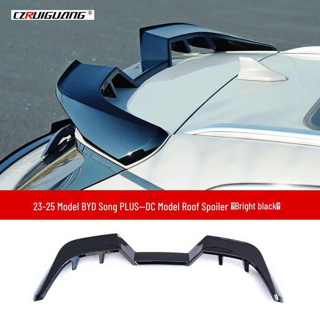 Compatible Roof and Tail Spoiler Kit for 23 BYD Song PLUS Models - Includes Rear Diffuser, Side Skirts, Front and Rear Lips.