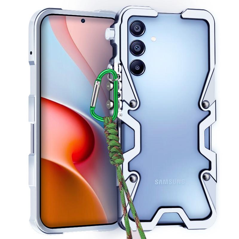 For Samsung a15 Armor Screw Metal Frame Shockproof Cover For Samsung a15 a16 4G 5G Aluminium Bumper Cases Heavy Duty Fundas