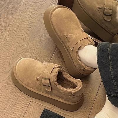 Женские туфли-лодочки, осенние новинки, на толстой подошве, увеличивающие рост, для рыбалки