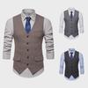 2024 Men's Spring/Summer Wool Single-Breasted Business Casual Vest