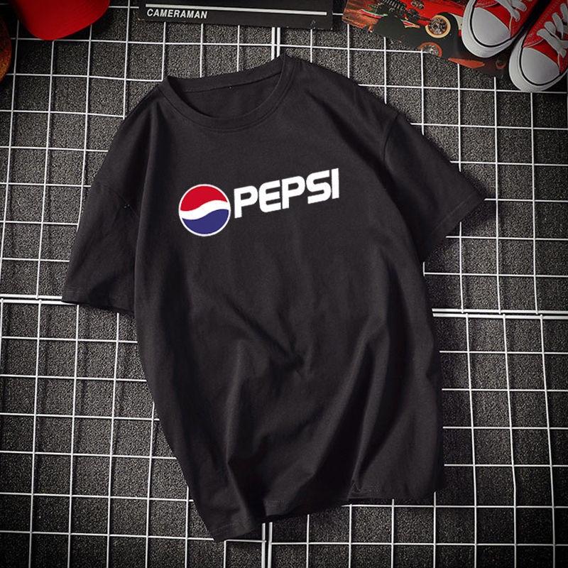 Pure cotton Coca-Cola joint commemorative short-sleeved T-shirt Youth Hong Kong style brand ins large size men and women couples versatile