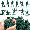 52 шт. 5 см Зеленые Военные Тактические Солдаты Миниатюры - Фигурки Армейских Моделей для Коллекционеров, Диорамных Экспозиций и Военных ZSY