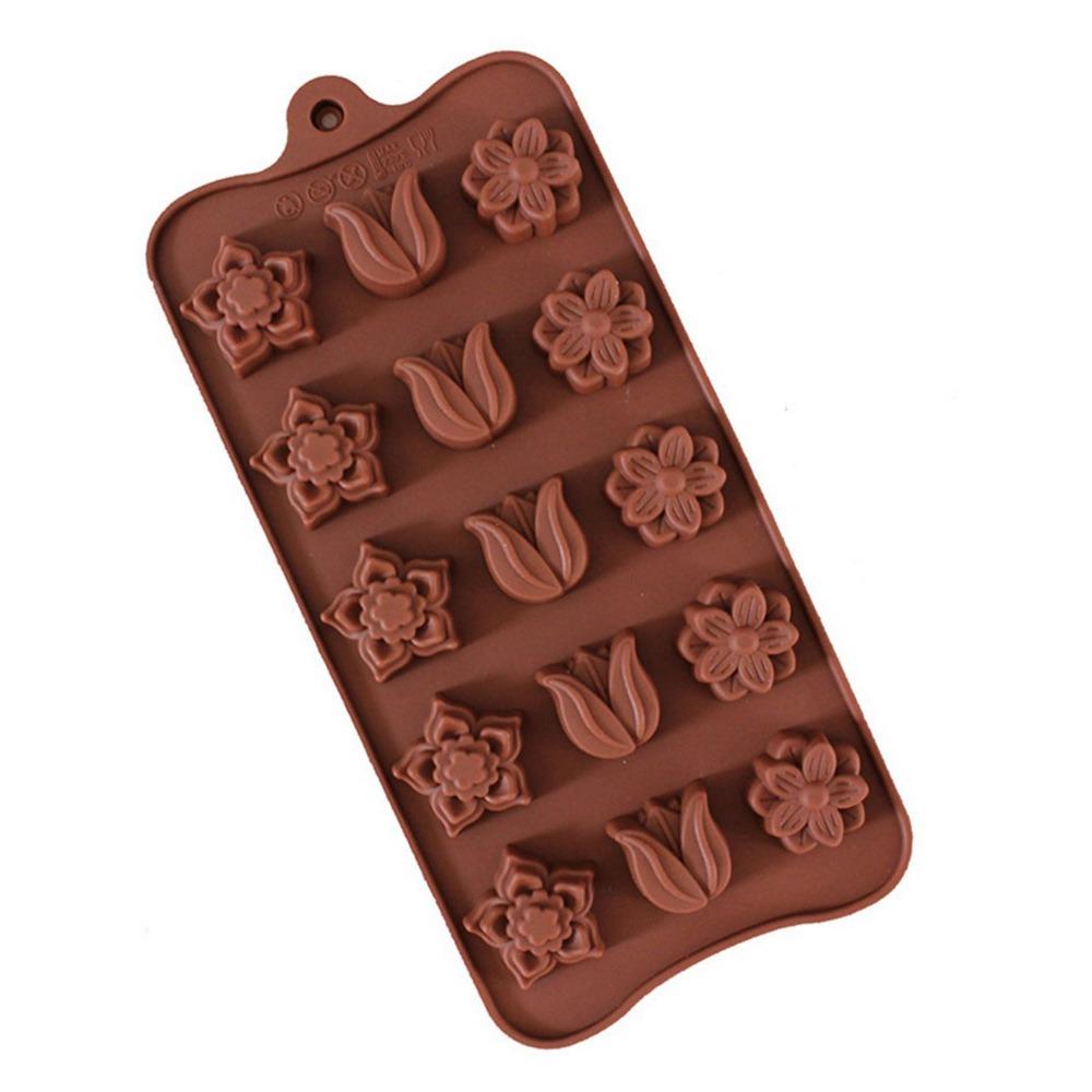 Non-Stick Chocolate Moulds DIY Fondant Coffee Mould Easy Release Baking Mold Kitchen Accessories