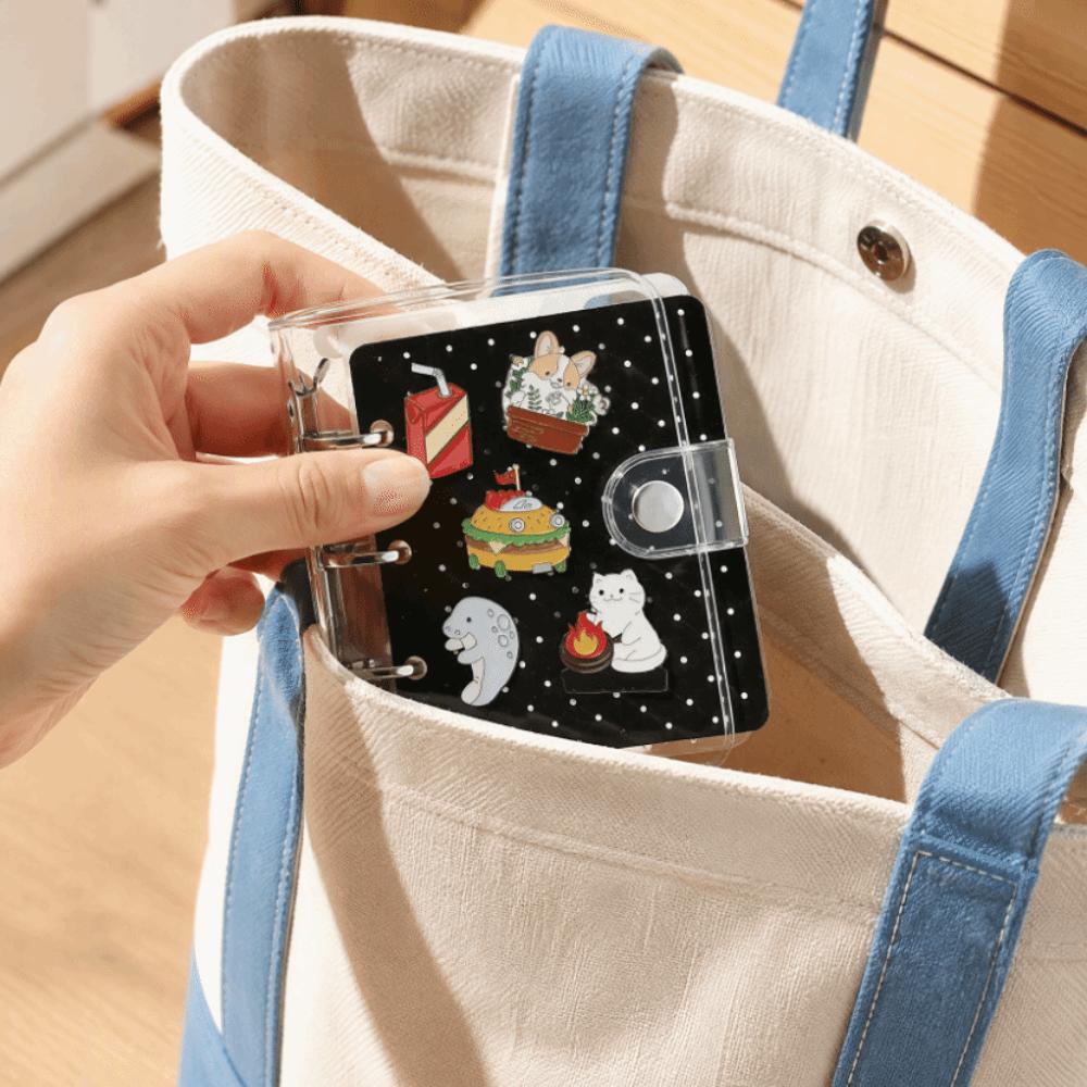Space Saving Felt Brooch Storage Book 6 Pages Badge Charms Organizer Home Accessory